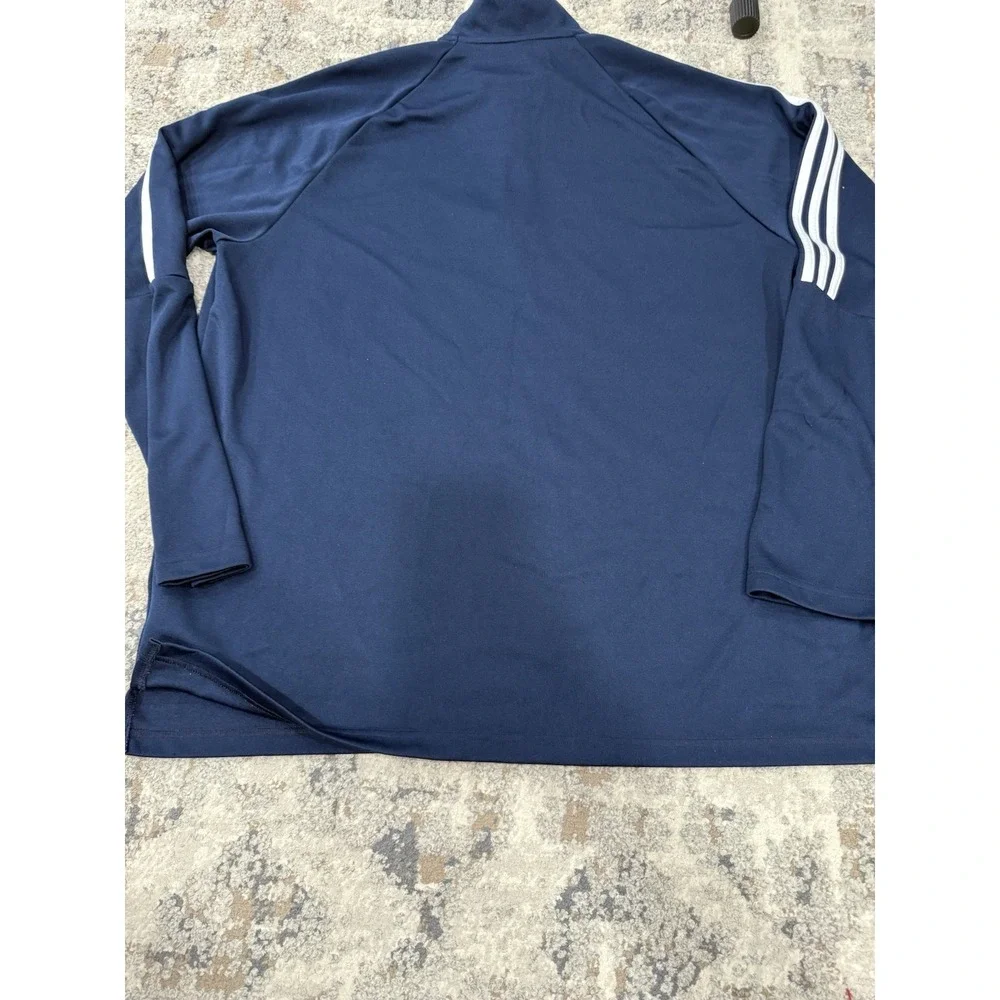 Adidas Sereno‎ 19 Soccer Training Track Jacket Top XXL Blue 1/4 Zip Aeroready